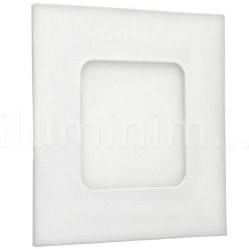 Tamanhos, Medidas e Dimensões do produto Luminária Painel Led Plafon de Embutir Quadrado 3w Branco Quente