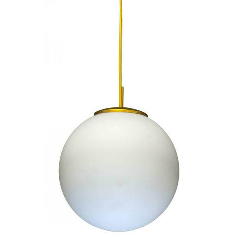 Tamanhos, Medidas e Dimensões do produto Luminaria Pendente Bola Opalina 35cm Golden Art