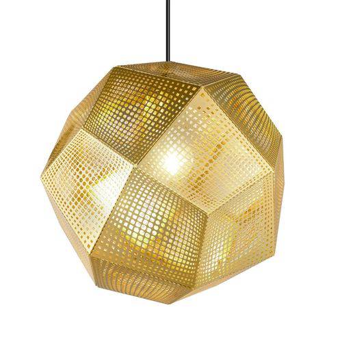 Tamanhos, Medidas e Dimensões do produto Luminária Pendente Tom Dixon Etch - 30 Cm - Dourado