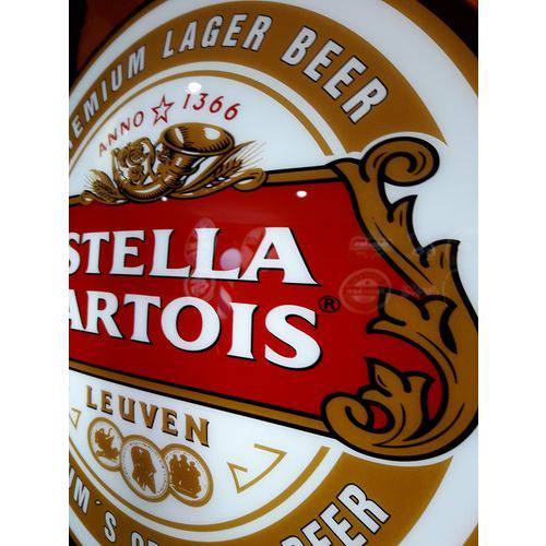 Tamanhos, Medidas e Dimensões do produto Luminoso Cerveja Stella Artois