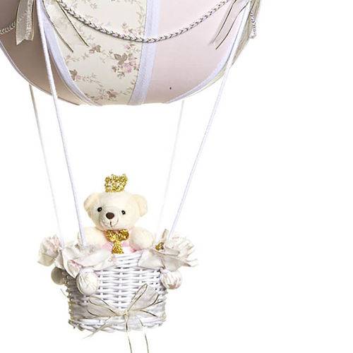 Tamanhos, Medidas e Dimensões do produto Lustre Balão Bolinha Ursinha Princesa Quarto Bebê Infantil Menina