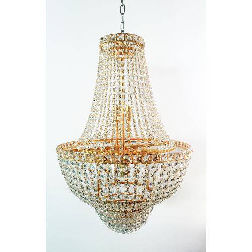 Tamanhos, Medidas e Dimensões do produto Lustre de Cristal 12 Lâmpadas Dourado Fg Elizabeth - Arquitetizze