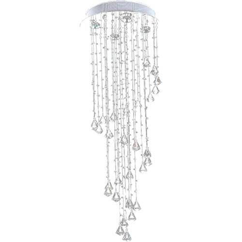 Tamanhos, Medidas e Dimensões do produto Lustre Waterfall com Adornos em Cristal Alto Brilho - Pelegrin
