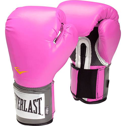 Tamanhos, Medidas e Dimensões do produto Luva de Boxe Everlast Pro Style 14Oz Pink Velcro Evercool Everfresh Pu