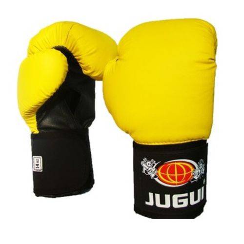 Tamanhos, Medidas e Dimensões do produto Luva de Boxe Muay Thai Combate Amarela - Jugui