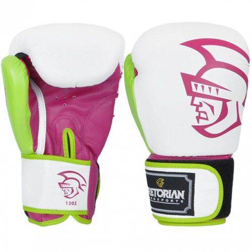 Tamanhos, Medidas e Dimensões do produto Luva de Boxe Pretorian Training Branco e Pink 14oz