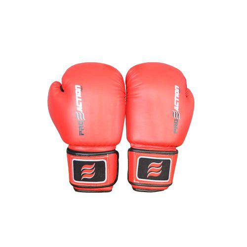 Tamanhos, Medidas e Dimensões do produto Luva Proaction de Boxe e Muai Thai Pro – Vermelho – 12OZ