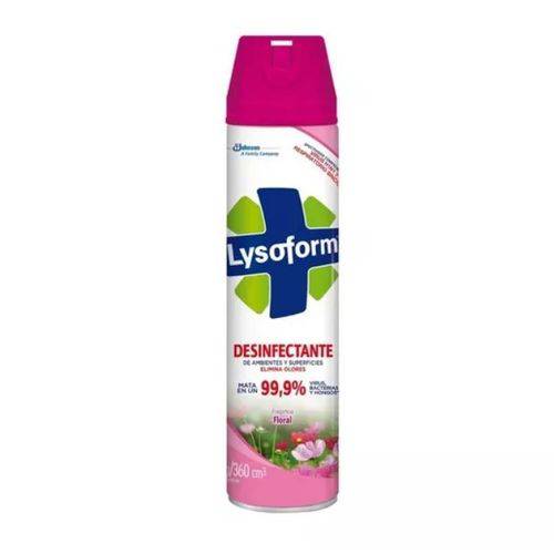 Tamanhos, Medidas e Dimensões do produto Lysoform 360ml Spray Desinfetante 99,9% Floral Importado