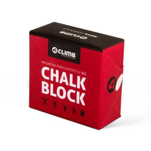 Tamanhos, Medidas e Dimensões do produto Magnésio Esportivo em Bloco Chalk Block 4climb 56 G