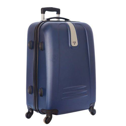 Tamanhos, Medidas e Dimensões do produto Mala de Viagem Abs, Cadeado, Alça, 4 Rodas 360° Tam.P 20" Azul Yins Ys1083ap