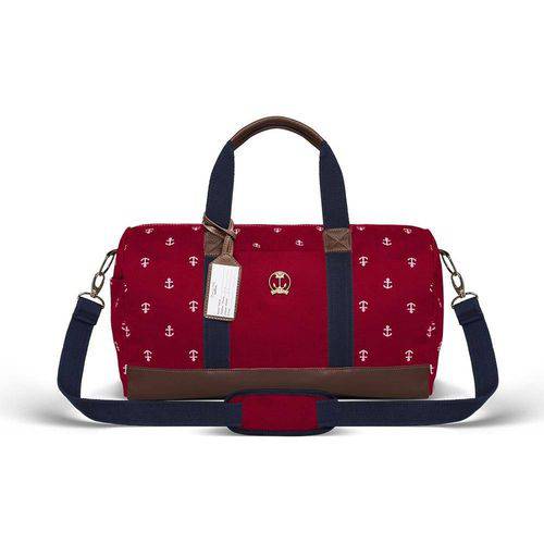 Tamanhos, Medidas e Dimensões do produto Mala Viagem Navy Sarja Vermelho Mn9042 Classic For Baby