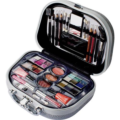 Tamanhos, Medidas e Dimensões do produto Maleta de Maquiagem Fenzza Glamourosa HZP928 Prata