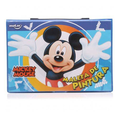 Tamanhos, Medidas e Dimensões do produto Maleta de Pintura Completa Mickey Mouse C/ 72 Itens -molin