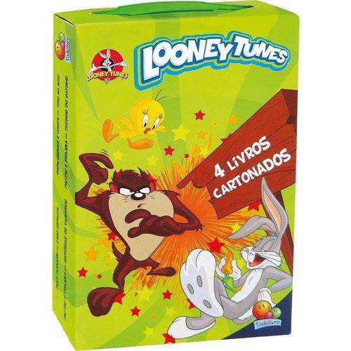 Tamanhos, Medidas e Dimensões do produto Maleta Looney Tunes - Col. Minha Maletinha de Licenciados - 4 Livros Cartonados