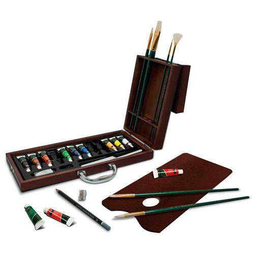 Tamanhos, Medidas e Dimensões do produto Maleta Luxo para Pintura à Óleo Royal Langnickel 24 Peças - Rset-Oil2020