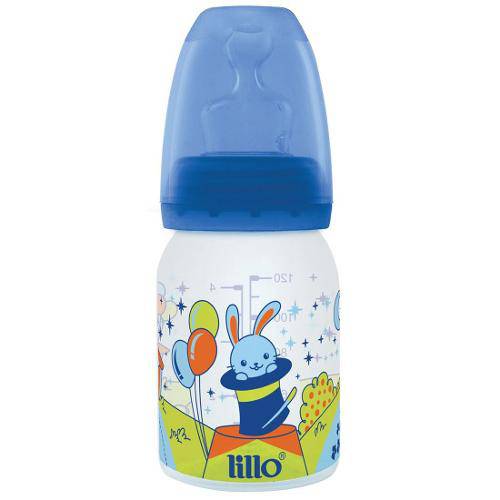 Tamanhos, Medidas e Dimensões do produto Mamadeira Lillo Magia Orto Sil Tam 1 Azul 120ml