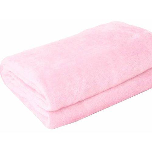 Tamanhos, Medidas e Dimensões do produto Manta Cobertor Bebe Microfibra 90 X 110 Cm Rosa Claro