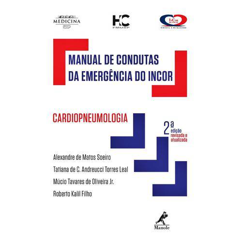 Tamanhos, Medidas e Dimensões do produto Manual de Condutas da Emergência do Incor 2ª Edição Cardiopneumologia - Manole