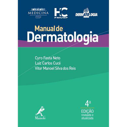 Tamanhos, Medidas e Dimensões do produto Manual de Dermatologia: Manole 4ª Edição 2015 Festa Neto / Cucé / Reis