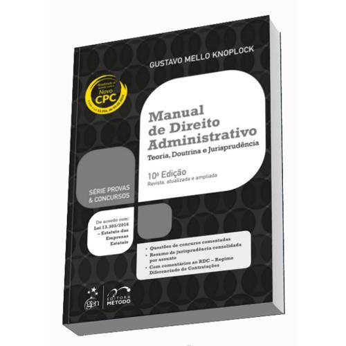 Tamanhos, Medidas e Dimensões do produto Manual de Direito Administrativo - Metodo
