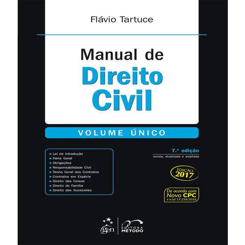 Tamanhos, Medidas e Dimensões do produto Manual de Direito Civil - Volume Unico - 07 Ed