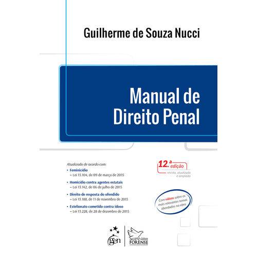 Tamanhos, Medidas e Dimensões do produto Manual de Direito Penal - 12ª Ed.