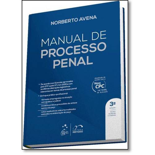 Tamanhos, Medidas e Dimensões do produto Manual de Processo Penal
