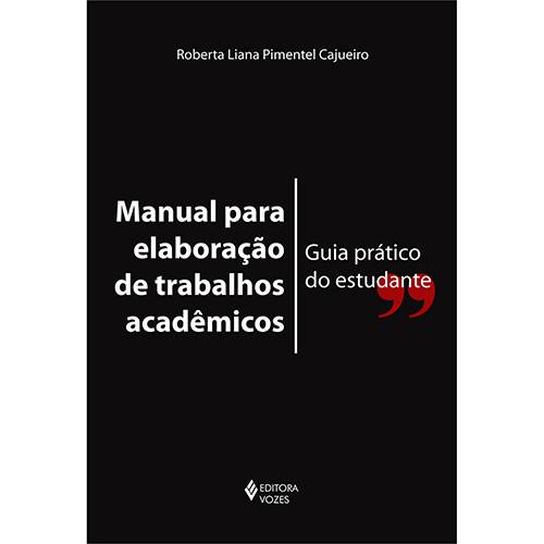 Tamanhos, Medidas e Dimensões do produto Manual para Elaboração de Trabalhos Acadêmicos: Guia Prático do Estudante