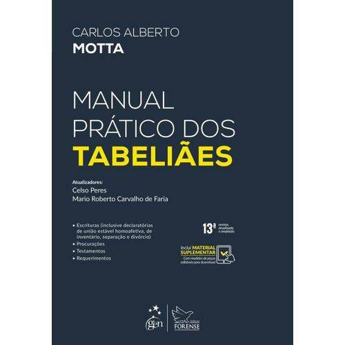 Tamanhos, Medidas e Dimensões do produto Manual Prático dos Tabeliães - 13ª Ed. 2018
