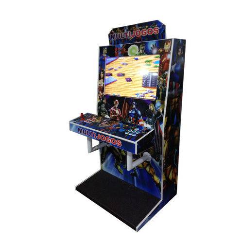 Tamanhos, Medidas e Dimensões do produto Máquina Multijogos Fliperama Arcade 28 Polegadas 5000 Jogos Adesivada