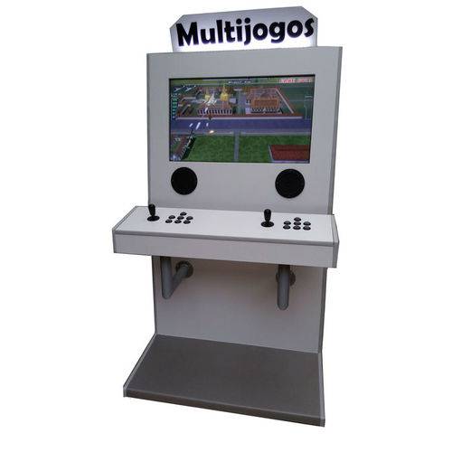 Tamanhos, Medidas e Dimensões do produto Máquina Multijogos 32 Polegadas 5000 Jogos Arcade Fliperama Branca