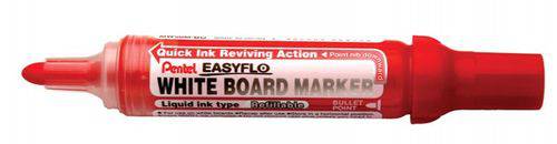 Tamanhos, Medidas e Dimensões do produto Marcador Pentel para Quadro Branco Easyflo White Board Marker Vermelho