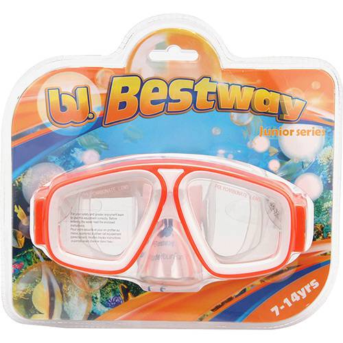 Tamanhos, Medidas e Dimensões do produto Máscara de Natação Juvenil Seascape Dive Mask 22025 Laranja - Bestway