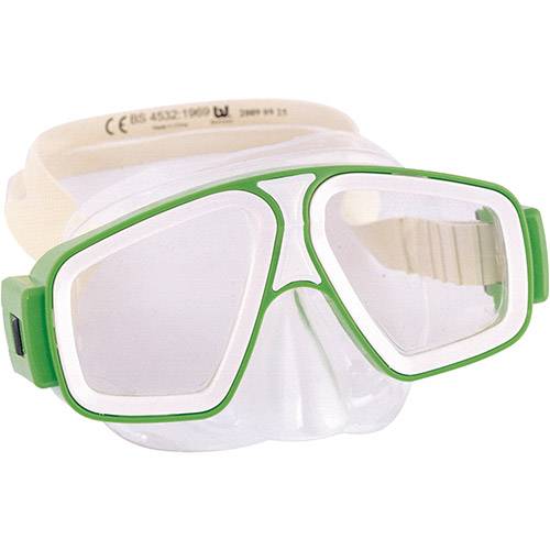 Tamanhos, Medidas e Dimensões do produto Máscara Natação Juvenil Bestway Seascape Dive Mask Branco/Verde