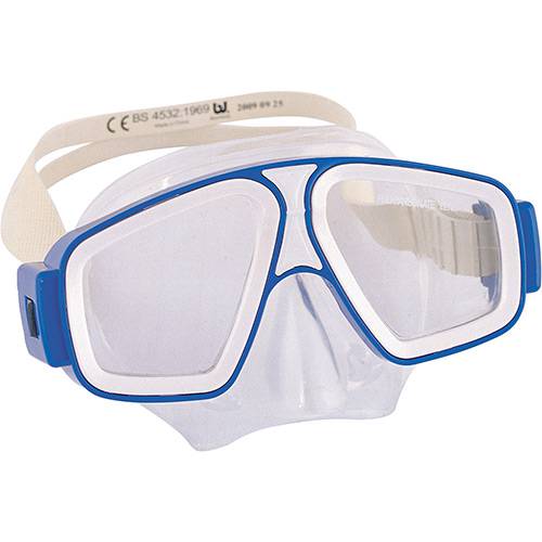 Tamanhos, Medidas e Dimensões do produto Máscara Natação Juvenil Seascape Dive Mask Branco/Azul - Bestway
