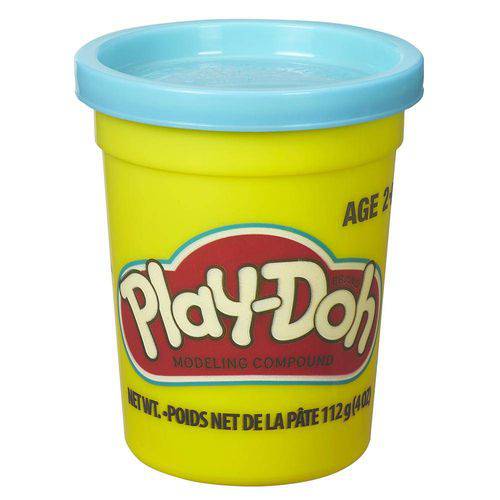 Tamanhos, Medidas e Dimensões do produto Massa de Modelar - Play-Doh - Potes Individuais 110 Grs - Azul Claro - Hasbro Bivolt