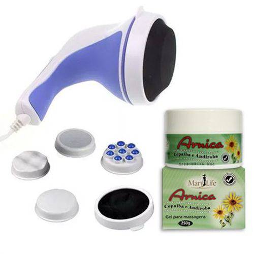 Tamanhos, Medidas e Dimensões do produto Massageador Orbital Spin Tone 220V + Gel Arnica