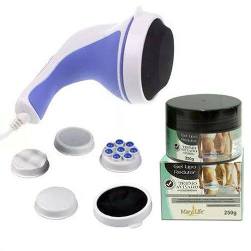 Tamanhos, Medidas e Dimensões do produto Massageador Orbital Spin Tone 220V + Gel Redutor