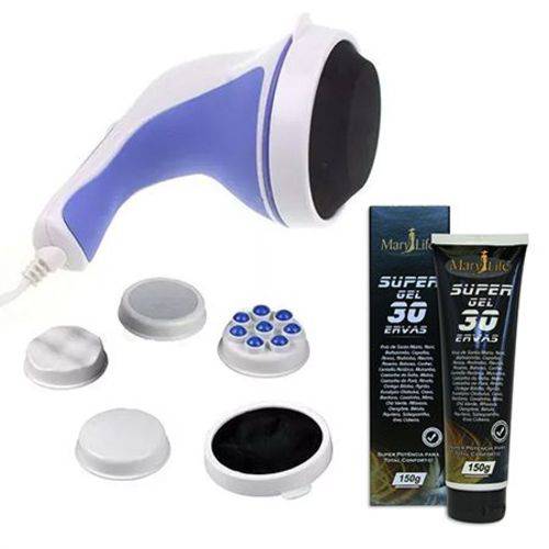 Tamanhos, Medidas e Dimensões do produto Massageador Orbital Spin Tone 220V + Super Gel 30 Ervas