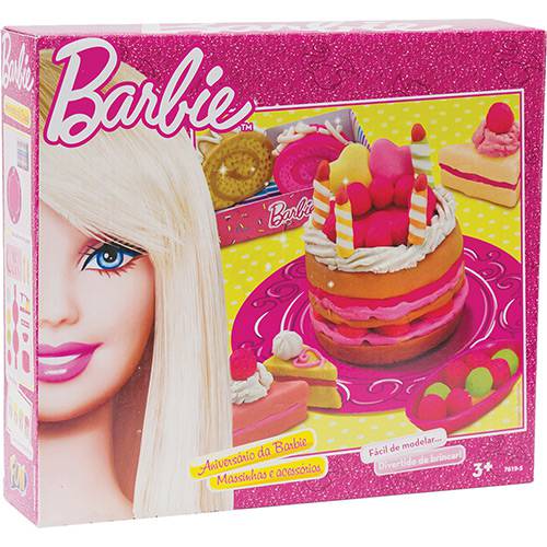Tamanhos, Medidas e Dimensões do produto Massinha Aniversário da Barbie - Fun