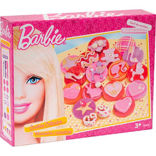 Tamanhos, Medidas e Dimensões do produto Massinha Cookies Coloridos Barbie - Fun