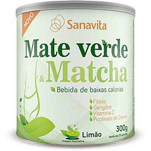 Tamanhos, Medidas e Dimensões do produto Mate Verde e Matcha - 300g - Sanavita