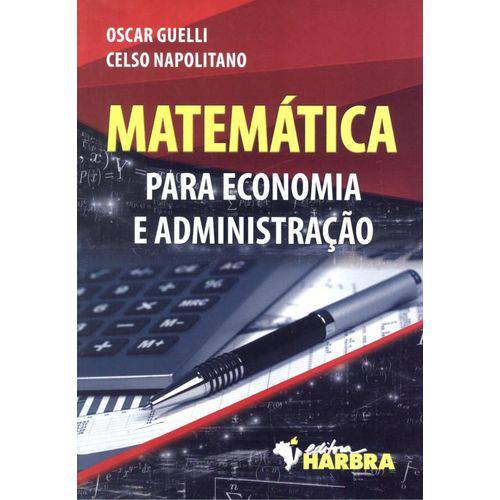 Tamanhos, Medidas e Dimensões do produto Matematica para Economia e Administracao - Harbra