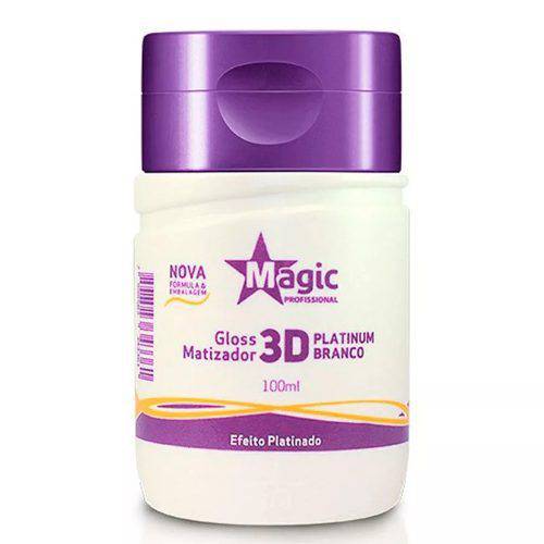 Tamanhos, Medidas e Dimensões do produto Matizador Magic Color - 3d Platinum Branco 100ml