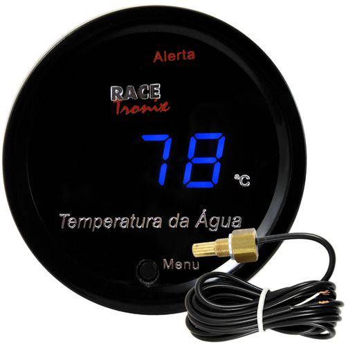 Tamanhos, Medidas e Dimensões do produto Medidor de Temperatura da Água Carro Digital Racetronix Azul TH90