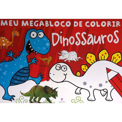 Tamanhos, Medidas e Dimensões do produto Mega Bloco de Colorir - Dinossauro