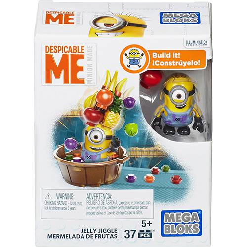 Tamanhos, Medidas e Dimensões do produto Mega Bloks Minions Conjunto Temático Pequeno Chapéu de Frutas - Mattel