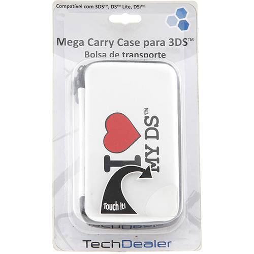 Tamanhos, Medidas e Dimensões do produto Mega Carry Case para 3DS - Bolsa de Transporte (I Love My DS)