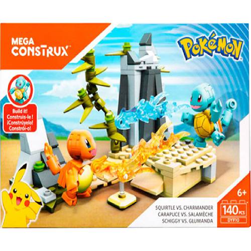 Tamanhos, Medidas e Dimensões do produto Mega Construx Pokémon Batalha Pokémon Squirtle Vs Charmander - Mattel