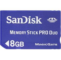 Tamanhos, Medidas e Dimensões do produto Memory Stick Pro Duo 8GB - Sandisk